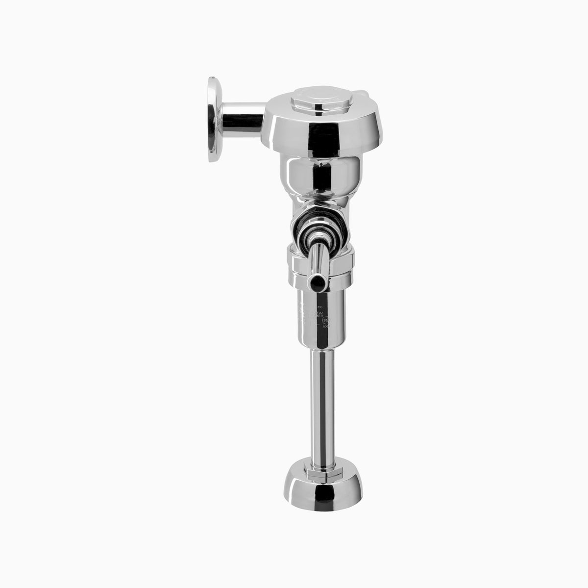 Sloan Royal 186-1.0 Exposed Manual Flushometer, 1.0 gpf, Top Spud, Polished Brass, Metal Index Handle, Front of Valve Handle, 1" Straight Control Stop, Option B