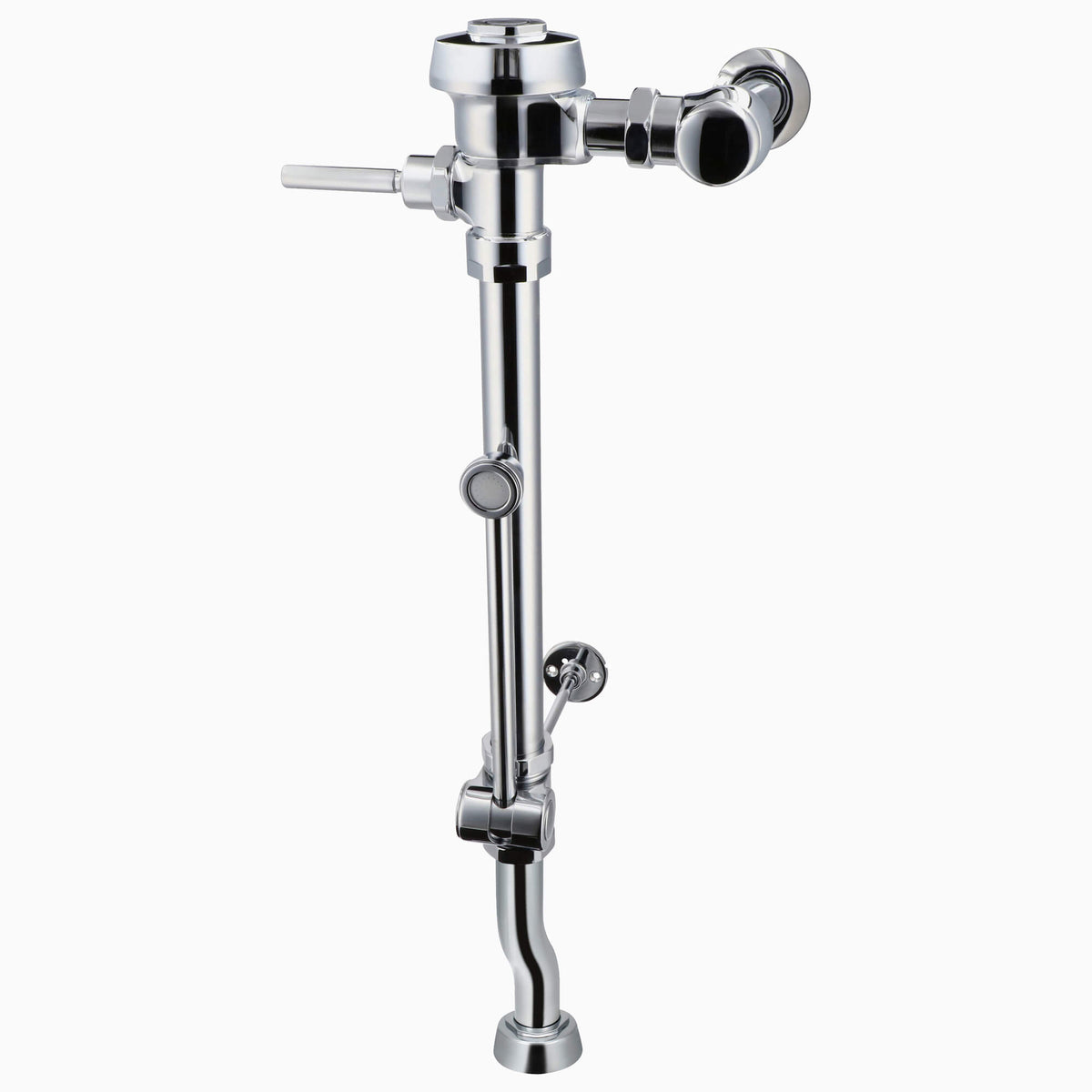 Sloan Royal BPW 1150-1.28 Exposed Manual Flushometer, 1.28 gpf, Top Spud, Polished Chrome, 2" Offset, F190