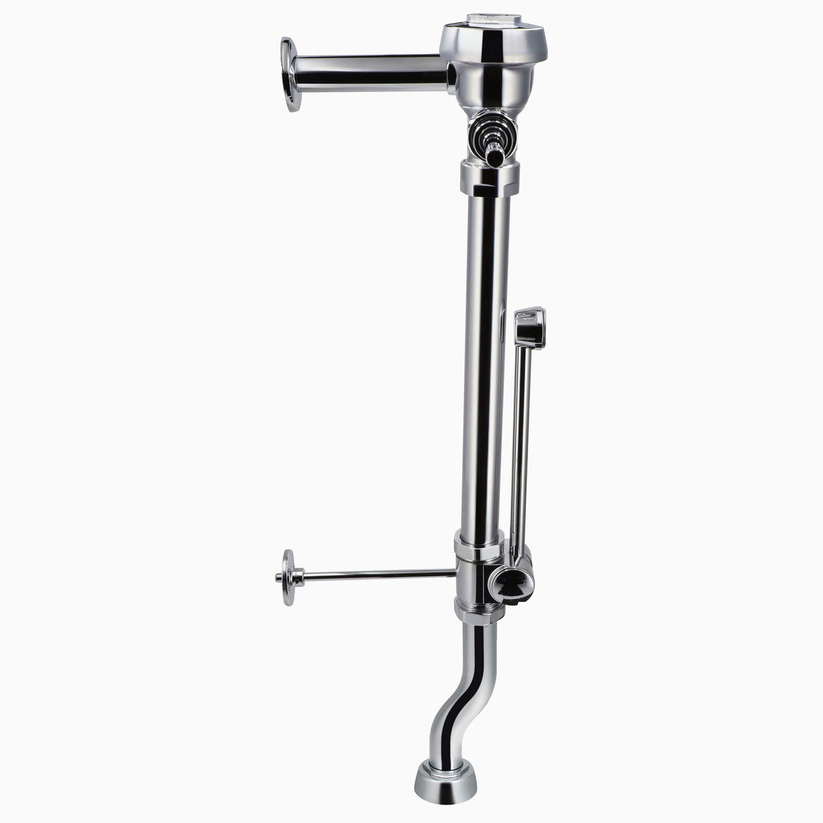 Sloan Royal BPW 1150-1.28 Exposed Manual Flushometer, 1.28 gpf, Top Spud, Brushed Nickel