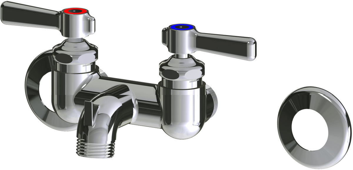 Chicago Faucets 305-LEA Wall-mounted manual faucet with 3-3/8" centers