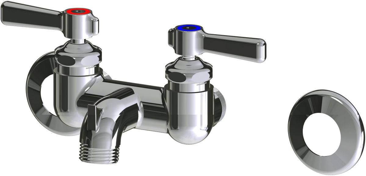 Chicago Faucets 305-LEAXKC Wall-mounted manual faucet with 3-3/8" centers