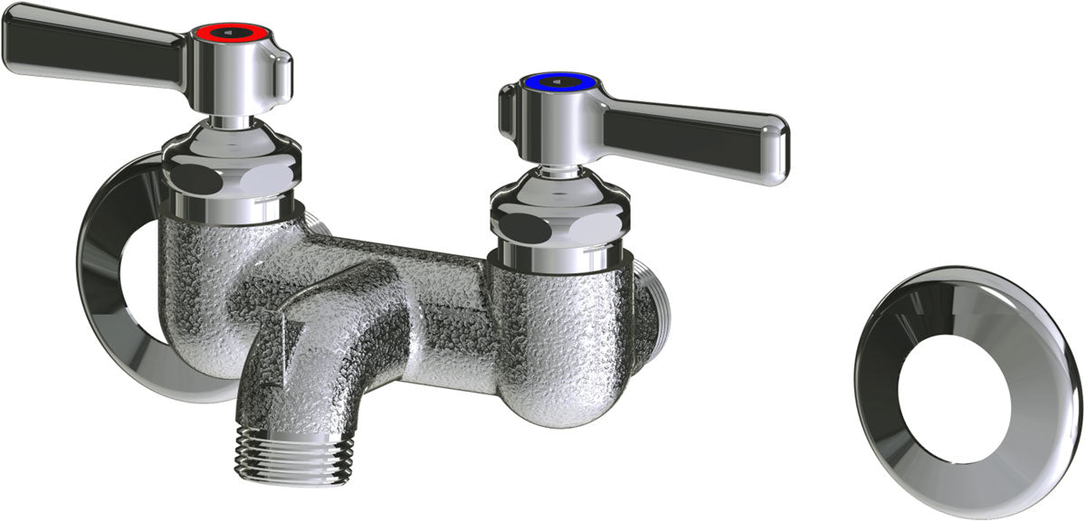 Chicago Faucets 305-LEAXKCRCF Wall-mounted manual faucet with 3-3/8" centers