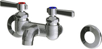 Chicago Faucets 305-LEAXKCRCF Wall-mounted manual faucet with 3-3/8" centers