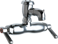 Chicago Faucets 305-VBLEA Wall-mounted manual faucet with 3-3/8" centers