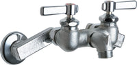 Chicago Faucets 305-XKRCF Wall-mounted manual faucet with adjustable centers, NPT