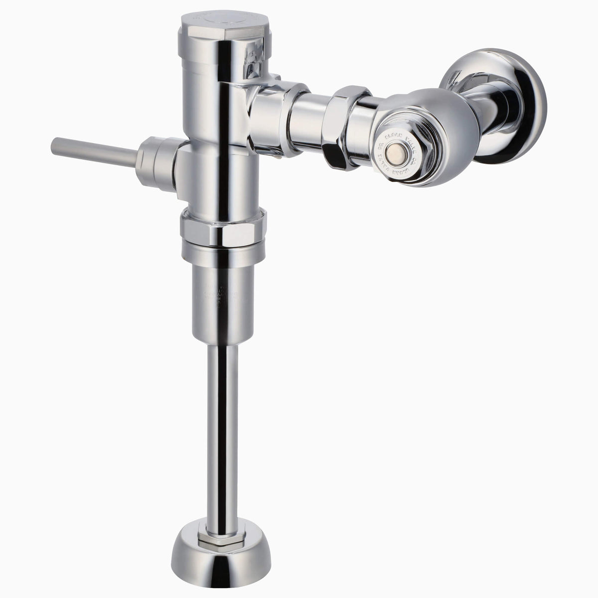 Sloan Gem-2 186-0.5 Exposed Manual Flushometer, 0.5 gpf, Top Spud, Polished Chrome