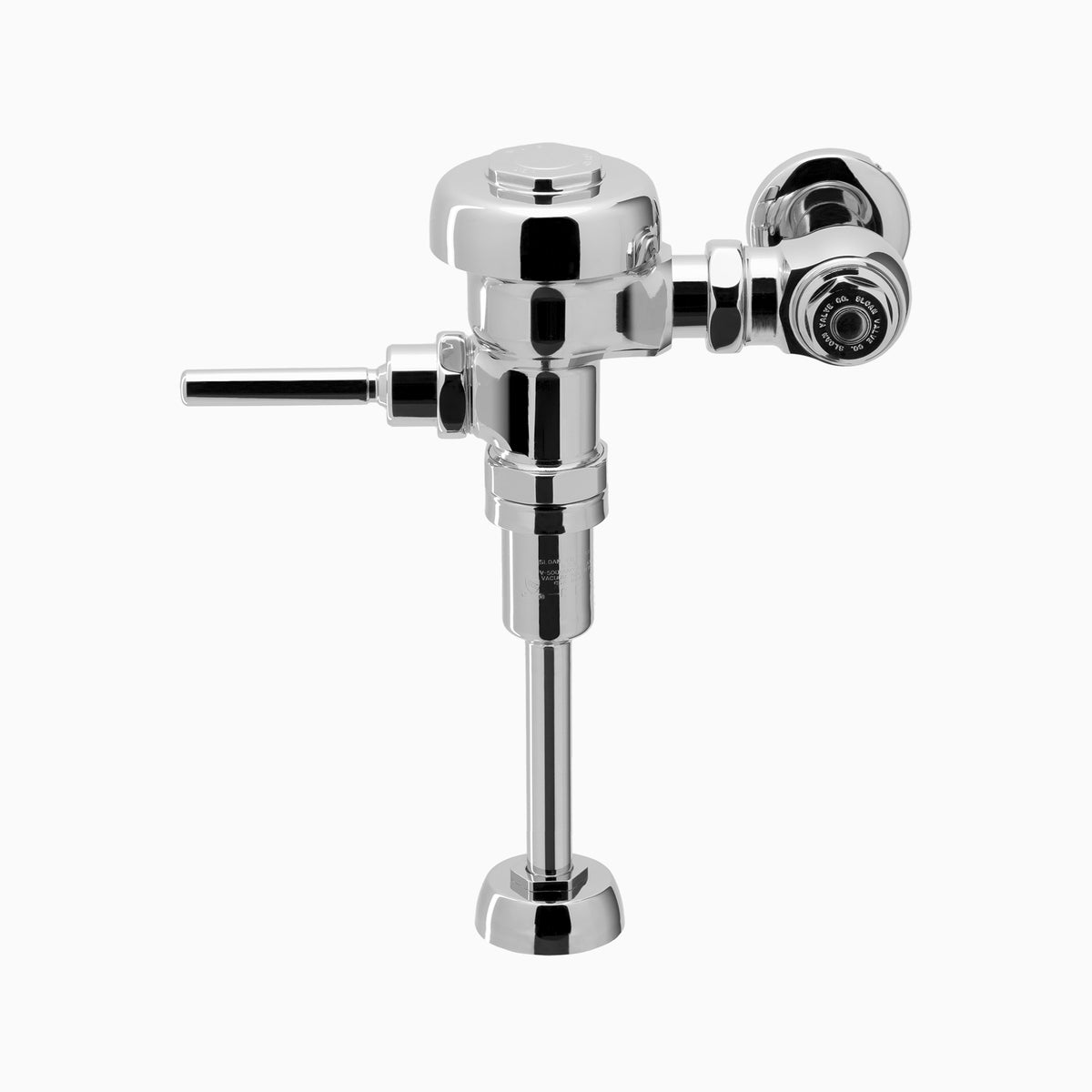Sloan Regal 186-0.5 Exposed Manual Flushometer, 0.5 gpf, Top Spud, Polished Chrome, with 1" Stop