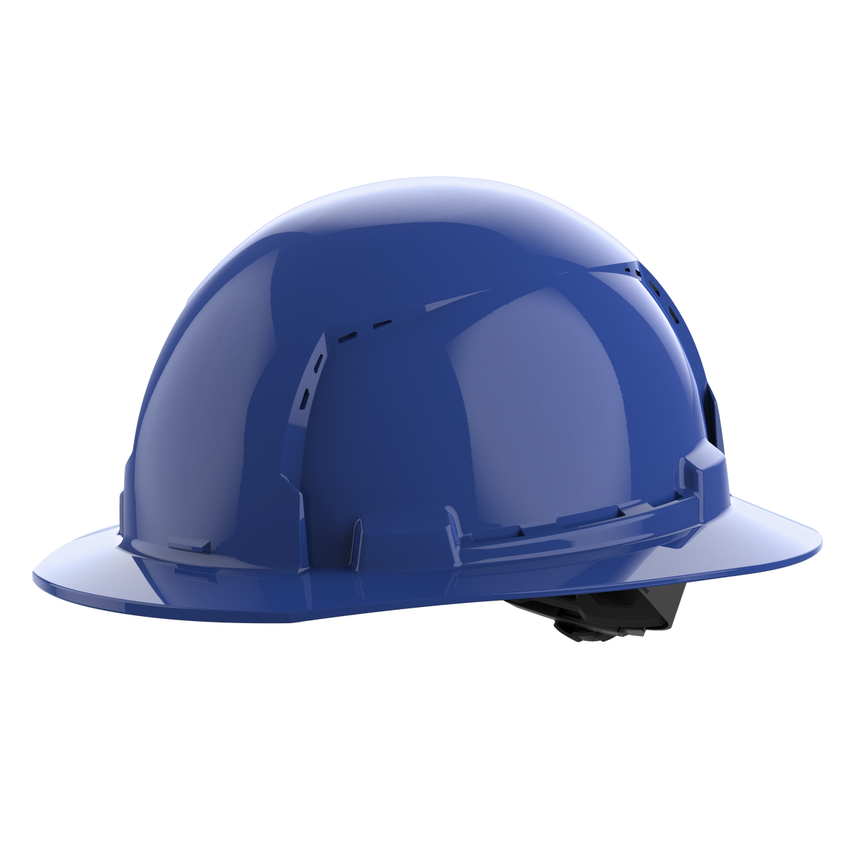Milwaukee 48-73-1205 BOLT Blue Full Brim Vented Hard Hat w/4pt Ratcheting Suspension (USA) - Type 1, Class C (Pack of 5)