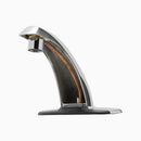 Sloan Optima EBF-85 0.5 GPM Battery-Powered Sensor Faucet with Back-Check Tee, Polished Chrome, 4" Trim Plate