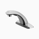 Sloan Optima EBF-85 0.5 GPM Battery-Powered Sensor Faucet with Back-Check Tee, Polished Chrome, 4" Trim Plate