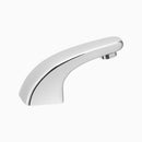 Sloan Optima EBF-615 0.5 GPM Battery-Powered Sensor Faucet, Polished Chrome, 4" Trim Plate, Below-Deck Manual Mixer