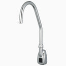 Sloan Optima EBF-550 2.2 GPM Battery-Powered Sensor Faucet, Polished Chrome, Surgical Bend Spout, Below-Deck Thermostatic Mixer Buy American Act