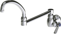 Chicago Faucets 332-DJ21ABCP Lead-Free Single-hole wall-mounted pot and kettle filler