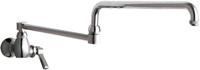 Chicago Faucets 332-DJ26ABCP Lead-Free Single-hole wall-mounted pot and kettle filler