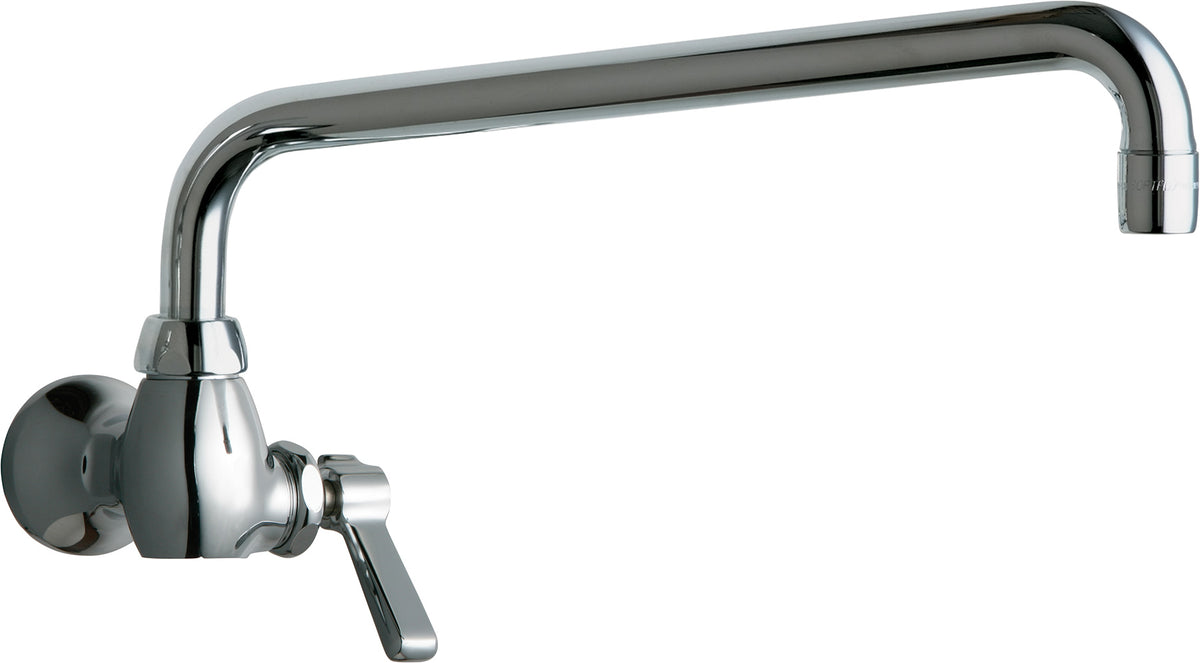 Chicago Faucets 332-L12E35ABCP Lead-Free Single-hole wall-mounted pot and kettle filler
