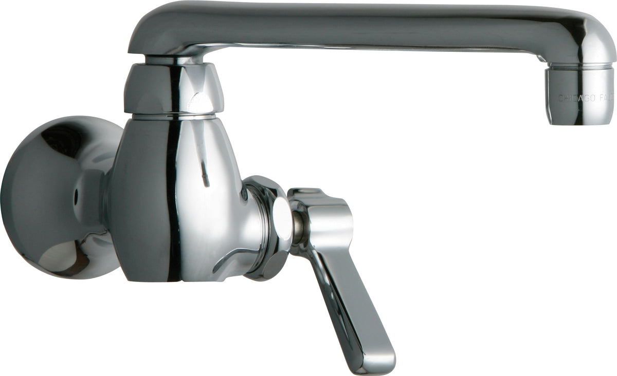 Chicago Faucets 332-XKABCP Lead-Free Single-hole wall-mounted pot and kettle filler, Brass, NPT