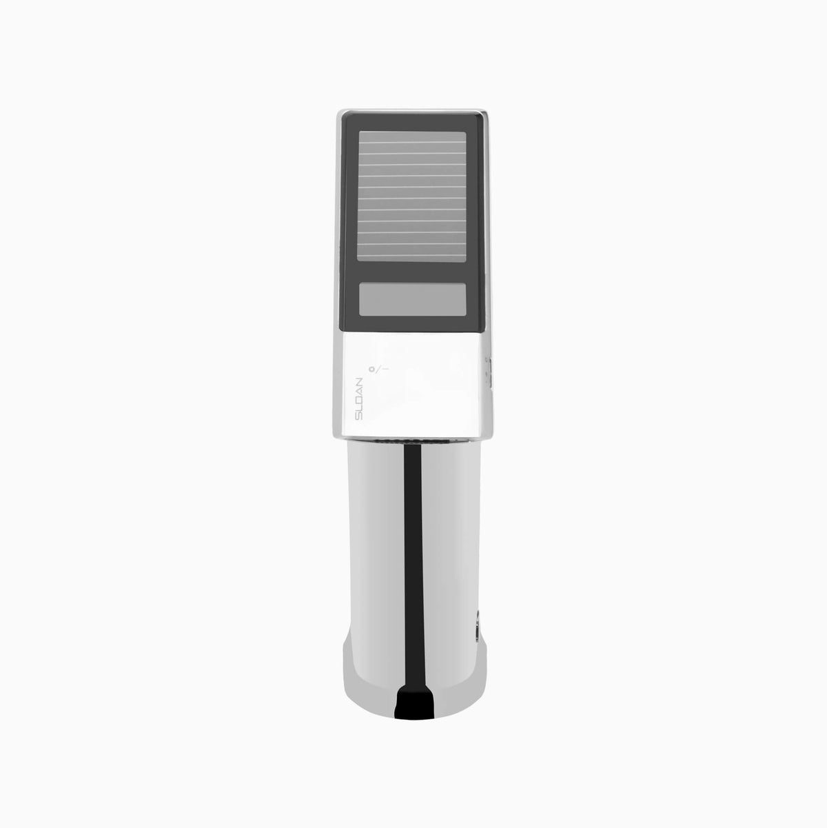 Sloan BASYS EFX-177 0.5 GPM Solar-Powered Sensor Faucet with Back-Check Tee, Polished Chrome, Code EFX177.000.0100, 4" Trim Plate