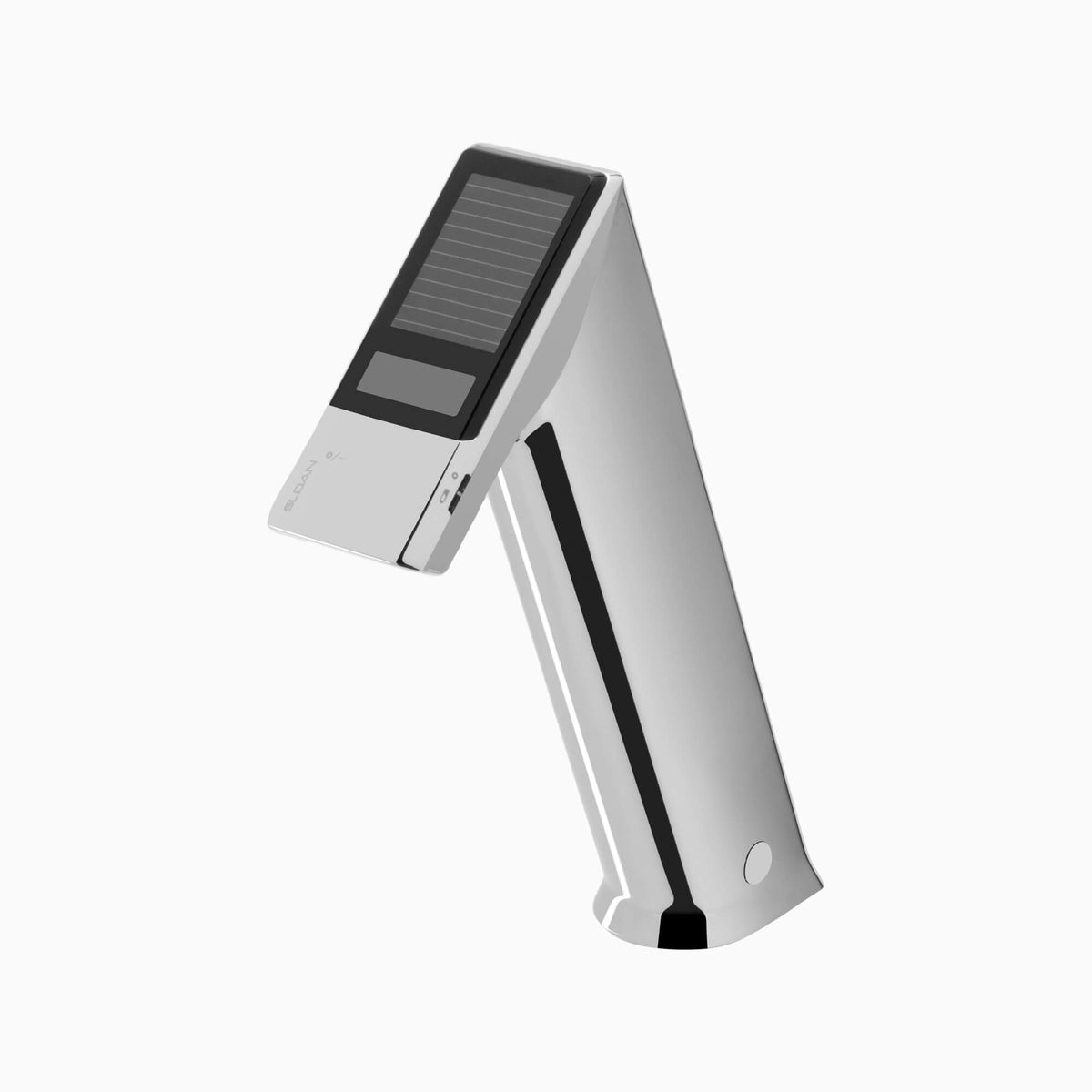 Sloan BASYS EFX-177 0.5 GPM Solar-Powered Sensor Faucet with Back-Check Tee, Polished Chrome, Code EFX177.000.0100, 4" Trim Plate