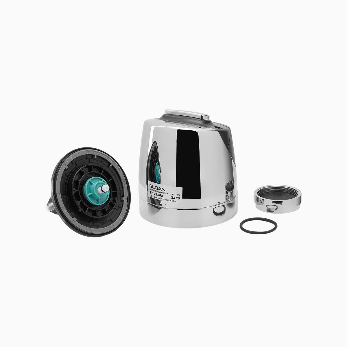 Sloan ECOS RESS-C BT Battery-Powered Sensor Retrofit Kit for Water Closet Flushometers, Brushed Stainless, SKU 33754033