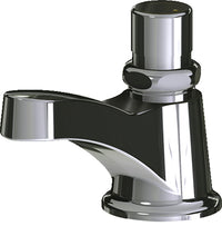 Chicago Faucets 333-SLOLEOPSHAB Lead-Free Deck-mounted metering faucet, single-hole, single-supply
