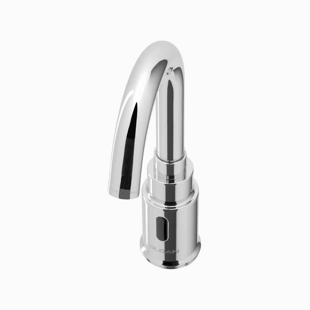 Sloan Standard SF-2250 2.2 GPM Battery-Powered Sensor Faucet, Polished Chrome, G'Neck Back-Check Tee