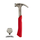 Milwaukee 48-22-9019 12oz Smooth Face Hybrid Claw Finish Hammer