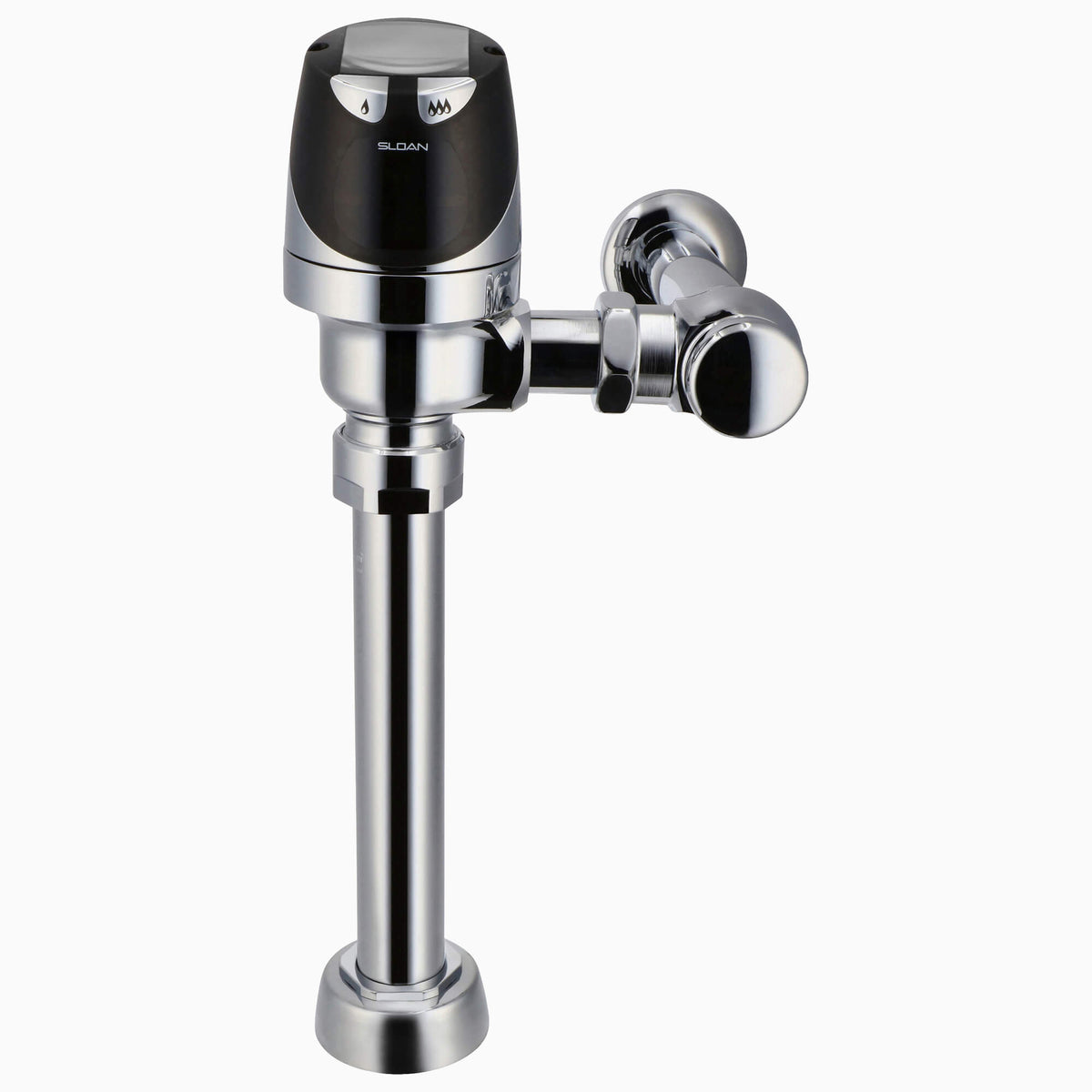 Sloan SOLIS 8111 Exposed Solar-Powered Sensor Water Closet Flushometer, Carbon Neutral, Polished Chrome