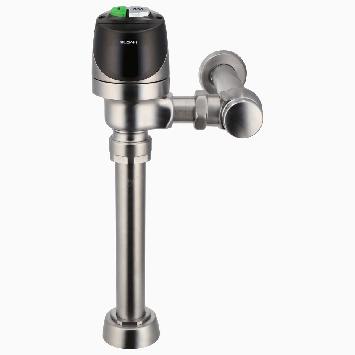 Sloan ECOS 8111 Exposed Battery-Powered Sensor Water Closet Flushometer, 1.28/1.1 gpf Brushed Stainless
