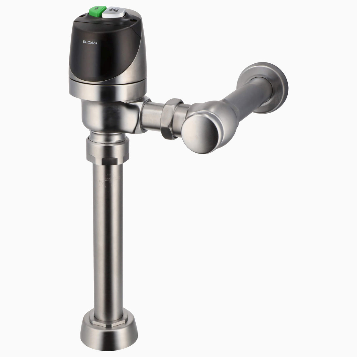 Sloan ECOS 8111 Exposed Battery-Powered Sensor Water Closet Flushometer, 1.28/1.1 gpf Brushed Stainless