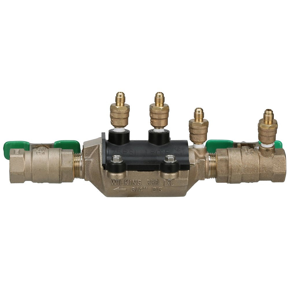 Zurn 34-350XL 3/4" Lead-Free Backflow Preventer - Double Check Valve Assembly with Replaceable Pressure Vessel