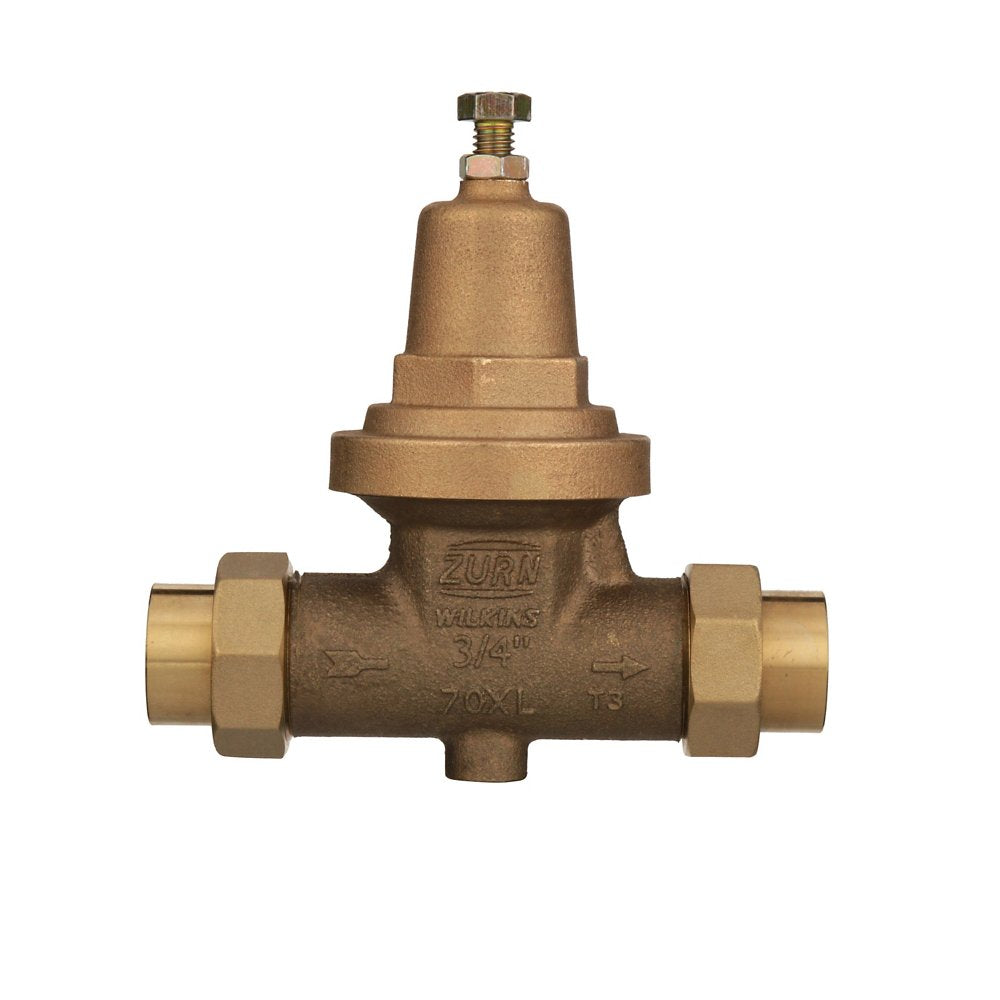 Zurn 34-70XLDU 3/4" Lead-Free Water Pressure Reducing Valve with Integral Strainer