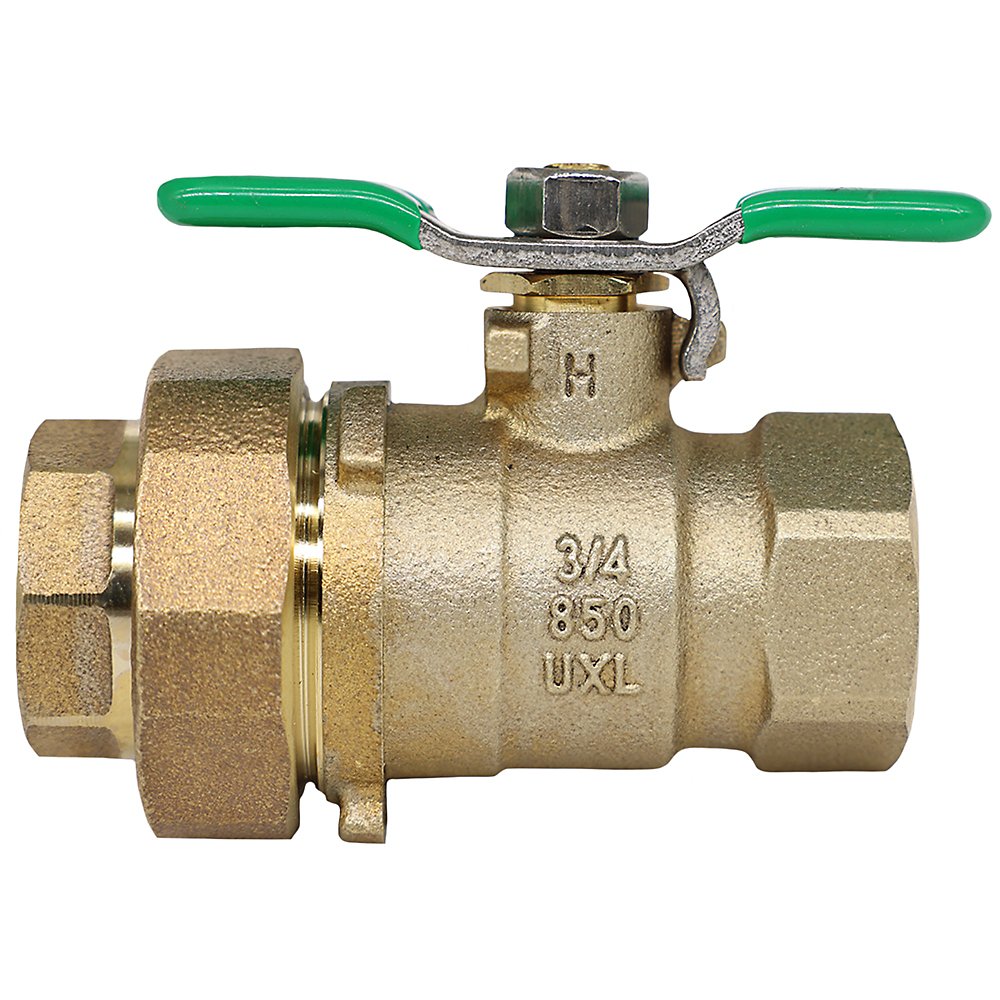 Zurn 34-850UXL 3/4" Lead-Free Ball Valve - Bronze, Full Port, Lead-Free Bronze, FNPT