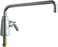 Chicago Faucets 349-L12ABCP Lead-Free Deck-mounted manual faucet, single-hole, single-supply
