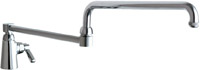 Chicago Faucets 350-DJ26ABCP Lead-Free Deck-mounted manual faucet, single-hole, single-supply