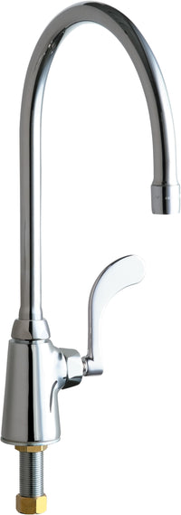 Chicago Faucets 350-GN8AE3-317XKAB Lead-Free Deck-mounted manual faucet, single-hole, single-supply