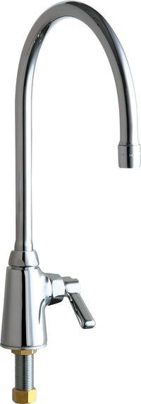 Chicago Faucets 350-GN8AE3ABCP Lead-Free Deck-mounted manual faucet, single-hole, single-supply