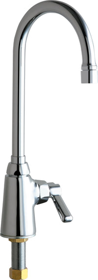 Chicago Faucets 350-VPPABCP Lead-Free Deck-mounted manual faucet, single-hole, single-supply
