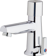 Chicago Faucets 3502-E39VPABCP Lead-Free Deck-mounted metering faucet, single-hole mounting