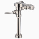 Sloan Royal 111-1.6 Exposed Manual Flushometer, 1.6 gpf, Top Spud, Brushed Stainless, 1-1/4" Flush Connection