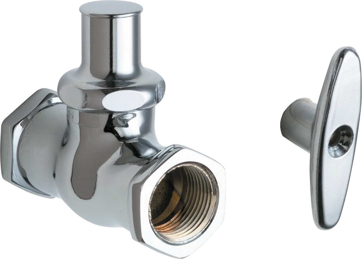 Chicago Faucets 375-LKABCP Lead-Free Straight stop, Brass