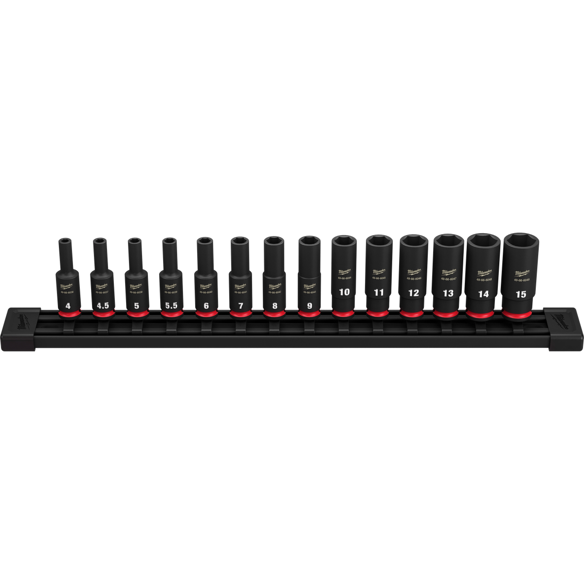Milwaukee 49-66-7003 14PC SHOCKWAVE Impact Duty Metric Deep 6 Point Socket Set