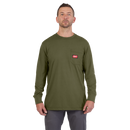 Milwaukee 606GN-XL GRIDIRON Pocket T-Shirt | Long Sleeve, Green, X-Large