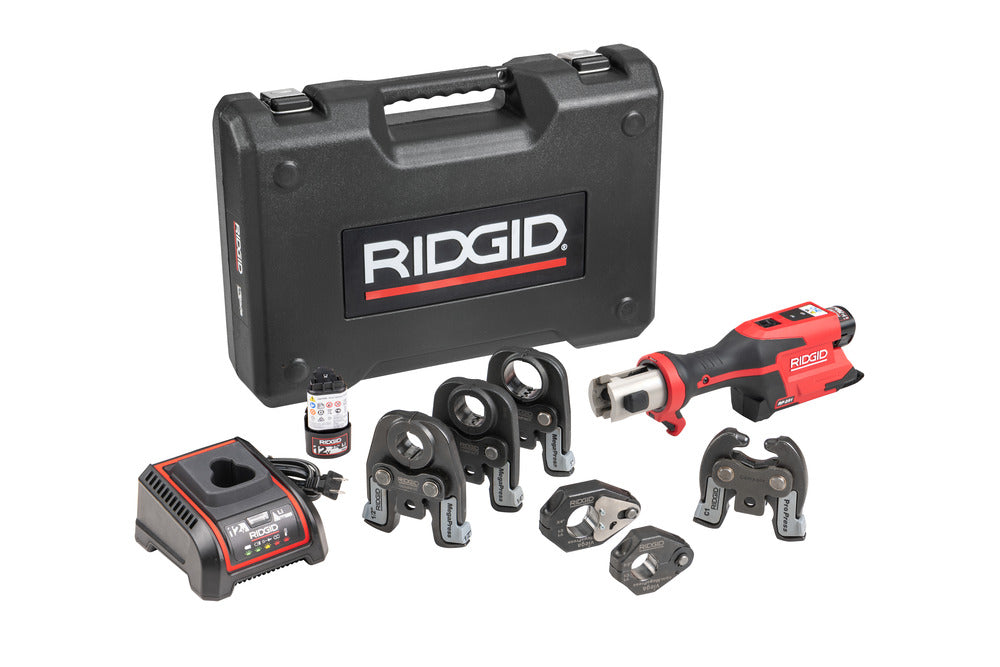 RIDGID 78228 RP 251 Press Tool Kit with MegaPress Jaws, Rings and C1 Actuator (1/2" - 1"), 12V