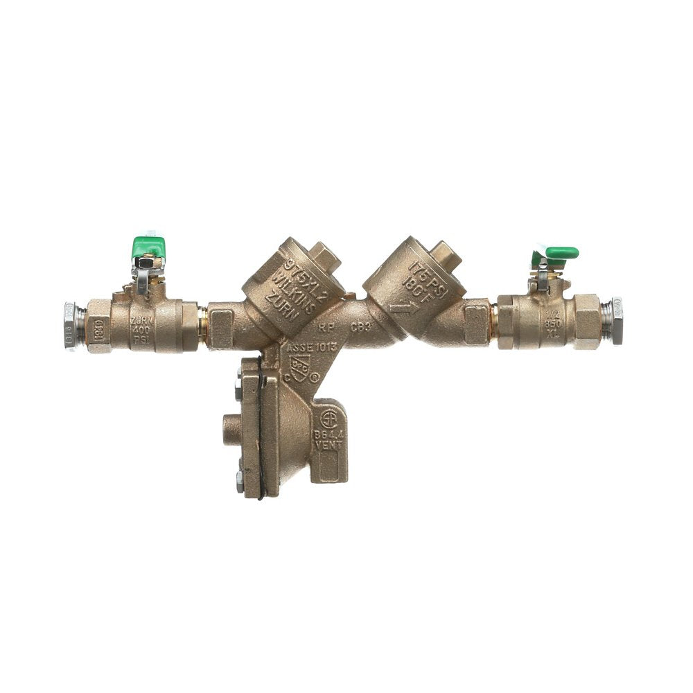 Zurn 38-975XL2 3/8" Lead-Free Backflow Preventer - Reduced Pressure Principle Assembly (1/4" - 1/2")