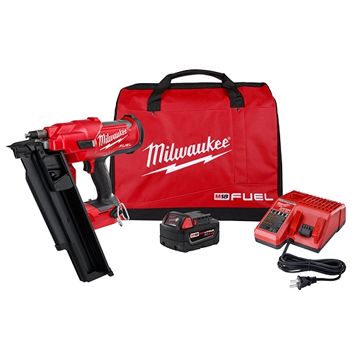 Milwaukee 2744-21 M18 FUEL 21 Degree Framing Nailer Kit