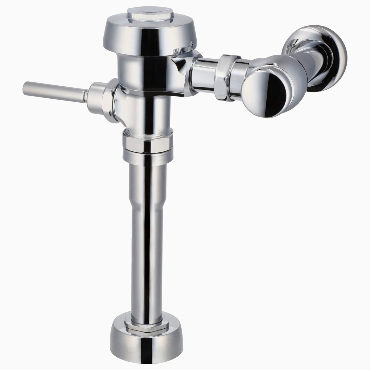Sloan Royal 180-1.0 Exposed Manual Flushometer, 1.0 gpf, Top Spud, Polished Chrome, 3" Metal Oscillating, Front of Valve Handle