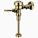 Sloan Royal 186-1.0 Exposed Manual Flushometer, 1.0 gpf, Top Spud, Polished Brass, H551A 4-1/16" Tailpiece, with H551 4-1/16