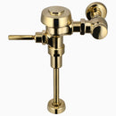 Sloan Royal 186-1.5 Exposed Manual Flushometer, 1.5 gpf, Top Spud, Polished Brass, 3" Metal Oscillating, Front of Valve Handle