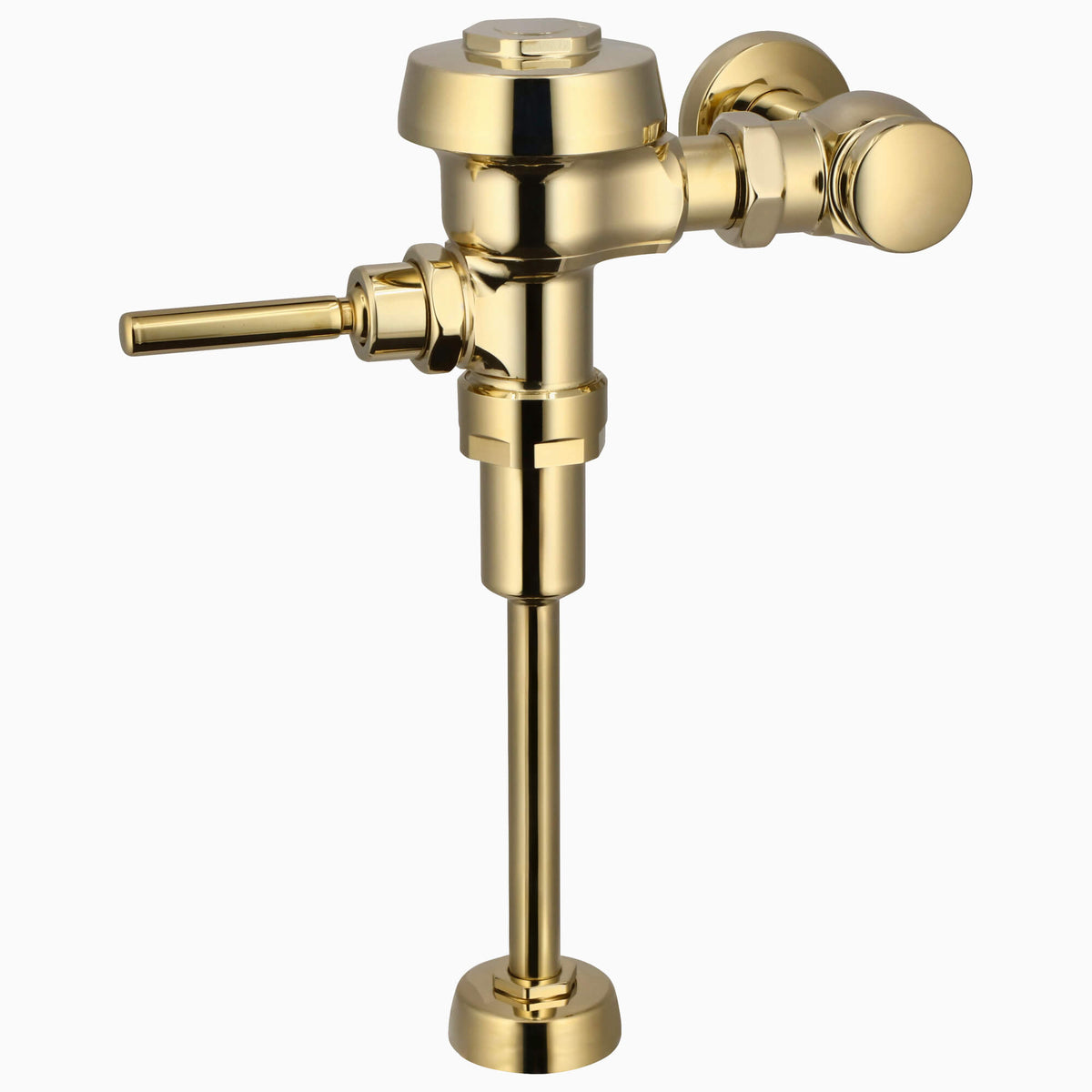 Sloan Royal 186-1.5 Exposed Manual Flushometer, 1.5 gpf, Top Spud, Polished Brass