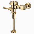 Sloan Royal 186-1.5 Exposed Manual Flushometer, 1.5 gpf, Top Spud, Polished Brass, 3" Metal Oscillating, Front of Valve Handle